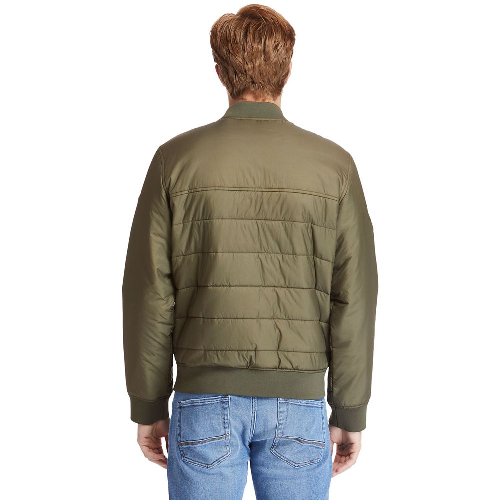 Timberland Mens Jackets Foss Mountain Reversible Lightweight - Olive - India BQ2954038